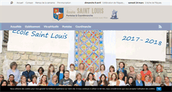 Desktop Screenshot of ecolesaintlouis.fr