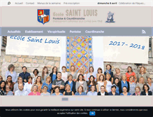 Tablet Screenshot of ecolesaintlouis.fr